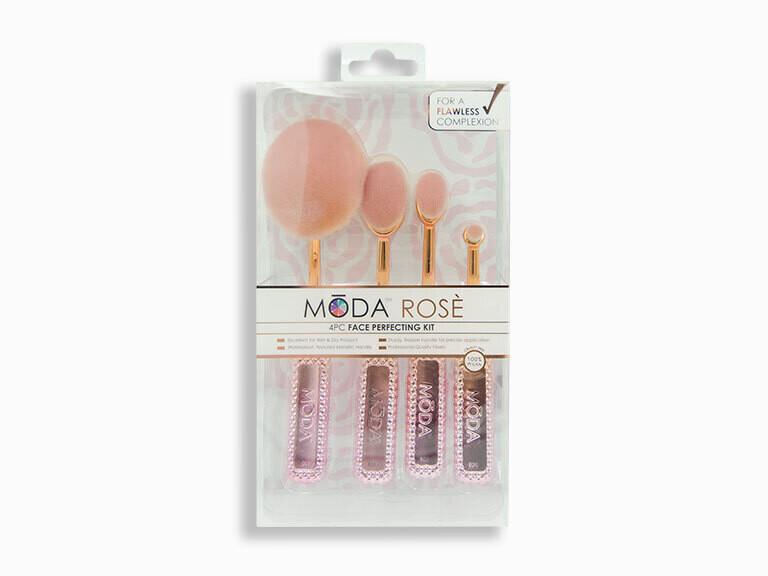 MODA BRUSH MODA ROSÉ 4PC FACE PERFECTING KIT 4 CT