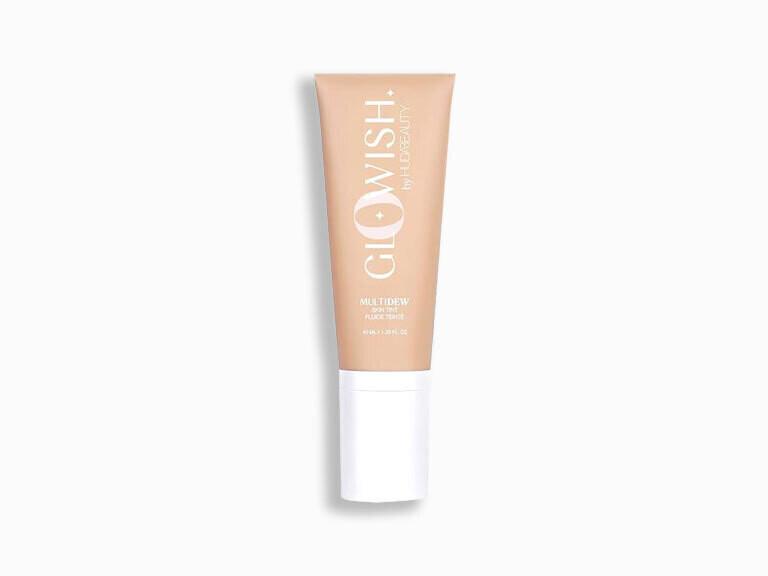 Resized Media/052124 HUDABEAUTYGloWishMultidewSkinTintinLightMediumTint Swatch Slide82 4x3 8923 1