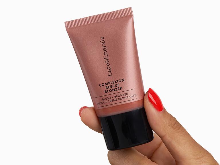Resized Media/BAREMINERALSCOMPLEXIONRESCUEBLONZER LiquidBlushBronzer InHand InKissOfCopper2007