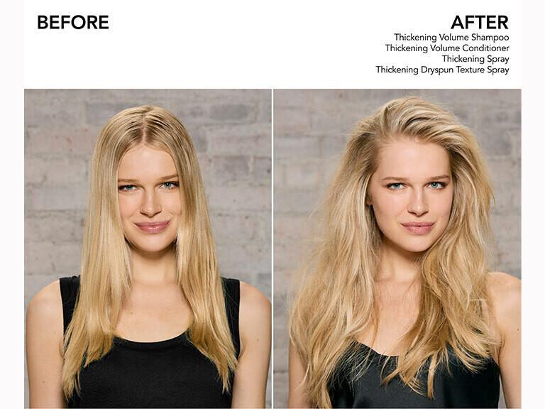 Resized Media/Bb FY24 Thickening Emily ShamCon Spray Dryspun WTYPE BeforeAfter 2400x2400