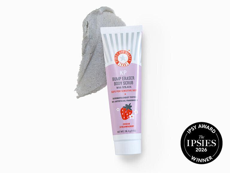 Resized Media/FIRST AID BEAUTY KP Bump Eraser Body Scrub Strawberry With Swatch