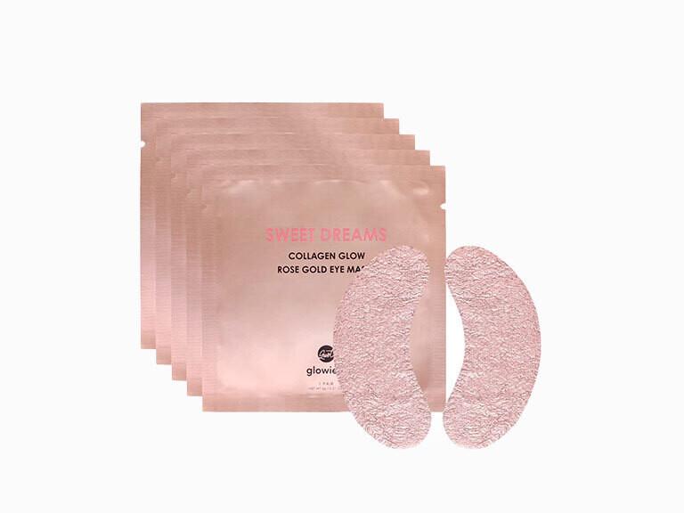 Resized Media/GLWSEYC1058233 Glowiest Sweet Dreams Rose Gold Eye Mask Set Of 5