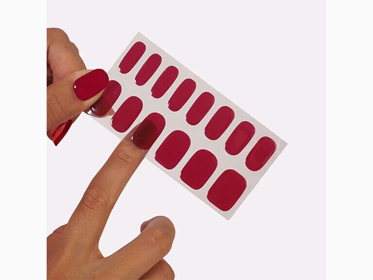 Resized Media/LEMINAA1073870 LEMINIMACARON GEL NAIL STRIPS ROUGE DAHLIA FULL 3