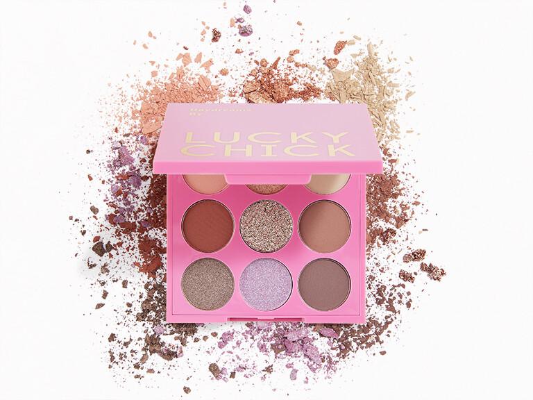 Resized Media/LuckyChickDaydreamsEyeshadowPalettewithswatch