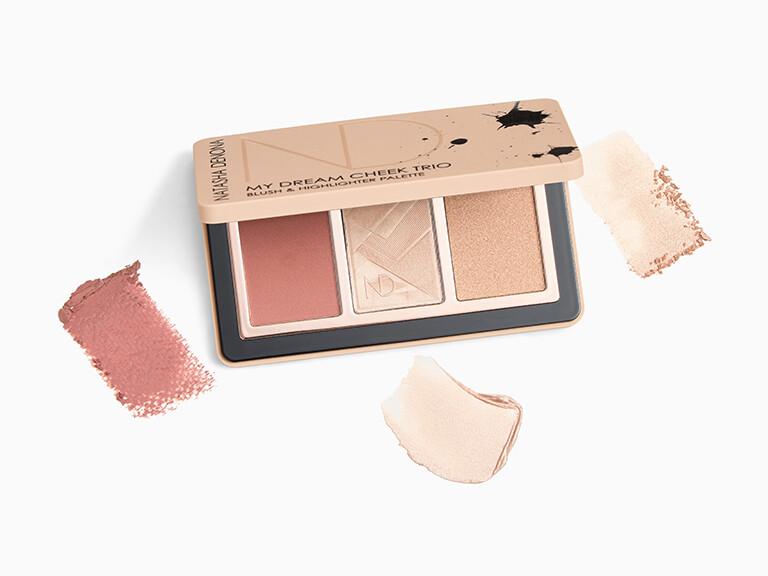 Resized Media/NatashaDenonaBlushandHighlighterPaletteMyDreamCheekTrio Swatch