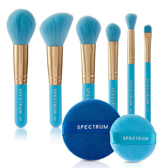 Resized Media/SPECATL2000010 SPECTRUMCOLLECTIONS EVILEYEJETSETTERTRAVELMAKEUPBRUSHSET TRAVEL SWATCH